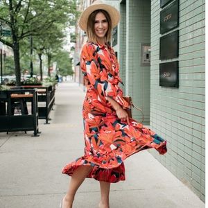 Who What Wear maxi dress and shirt set